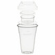 Preview: BIO Trinkbecher 400ml+Domdeckel+Einsatzbecher stapelbar Biokunststoff 