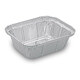 Preview: Alu-Servierschalen Aluschale Menüschale Grillschale 250ml 129x103x34mm 