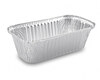 Preview: Alu-Servierschale Aluschale Menüschale Grillschale 1500ml 252x132x70mm 