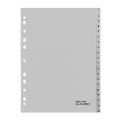 VEPATIM 10 Ordnerregister A4 1-20 20-teilig volle Höhe