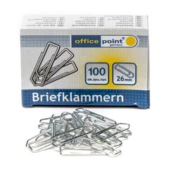 VEPATIM 10 Büroklammern Briefklammern silber verzinkt 26mm (10 packs je 100 Stk) = 1000 Stk.