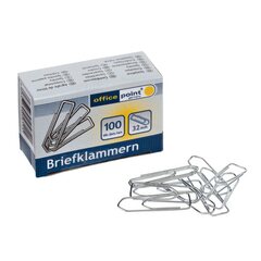 VEPATIM 10 Büroklammern Briefklammern silber verzinkt 32mm (10 packs je 100 Stk) = 1000 Stk.
