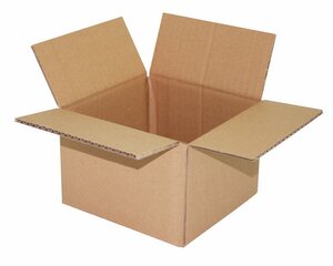 1x Faltkarton  150x150x100mm 1-wellig braun