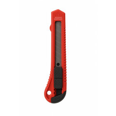 Preview: 1x Schneidemesser Cutter rot/orange mit 18 mm Abbrechklinge