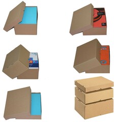 Schnellfaltkarton Versandkarton Deckel Box A4 Druckerei Werbeagentur Flyer