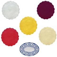 Einweg Tassenuntersetzer Glasuntersetzer Mokkadeckchen Farbwahl Größenwahl