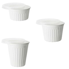 Thermobecher Suppenbecher mit Deckel 350 500 750 ml recyclebar weiss Auswahl