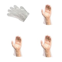 Einweghandschuhe PE universal Damen Herren Obst Gemüse Reinigung Hygiene