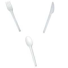 ALUFIX Gabel Messer Löffel Mehrweg spülmaschinengeeignet biologisch abbaubar