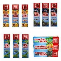 ALUFIX Gefrierbeutel Tiefkühlbeutel 1 3 6 Liter und Mix Verschlussclips Auswahl