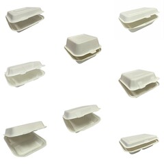 Burgerbox Menübox Lunchbox ToGo aus Zuckerrohr 8 Größen Auswahl