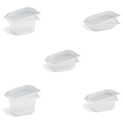 Feinkostbecher mit fixem Deckel Ripboxx Tiny klar PP 125-500ml 5 Größen Auswahl