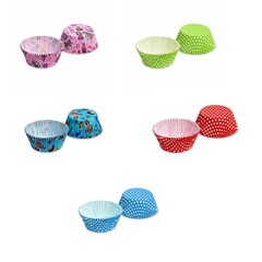 Muffinkapseln Gebäckkapseln Pralinen Konfekt  Ø 50x30mm 5 Designs Auswahl