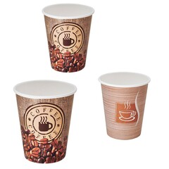Einweg Kaffeebecher CoffeeToGo Pappbecher bunt bedruckt 200 300 ml Auswahl