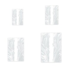 Universal Flachbeutel Plastikbeutel HDPE 1 2 4 5 Liter gerollt 4 Größen Auswahl