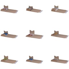 Universalverpackung Karton braun Selbstklebeverschluss Aufreißfaden A5-A2