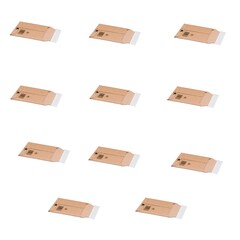 Wellpappe Versandtaschen 25-50mm Höhe Selbstklebeverschluss 11 Größen Auswahl