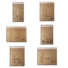 Papierpolstertaschen Versandtaschen wie Luftpolstertaschen 6 Größen