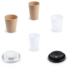 Mehrwegbecher Coffeetogo Pfandbecher 200 300 ml braun milchig Deckel optional