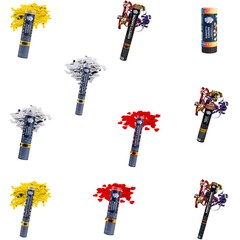 Konfetti Kanone metallic 10-58cm schwer entflammbar 10 Versionen Auswahl