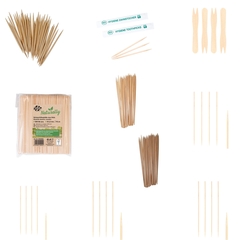 Zahnstocher Schaschlikspieße Holz Bambus Pommesgabeln Auswahl