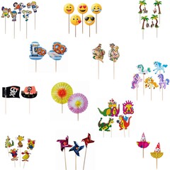 Deko-Picker 8,5-21cm 12 Motive Oktoberfest Tiere Emoji Kanapee Buffet Party