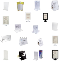 Tischaufsteller Speisekarte Restaurant Tageskarte Acryl ABS Edelstahl Auswahl