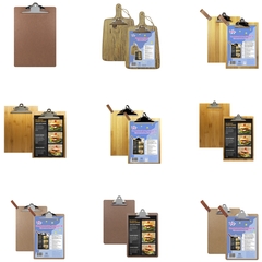 Speisekarte Tageskarte Klemmbrett Cocktailkarte Dessertkarte Bistro Restaurant