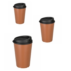 Mehrweg Tee Becher Kaffeebecher Coffee to go mit Deckel 200 300 400 ml