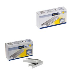 Heftklammern silber verzinkt N10 oder 24/6 Großpackung