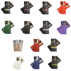 Catering Bestecktaschen 200x85mm mit Serviette Restaurant 14 Designs Auswahl