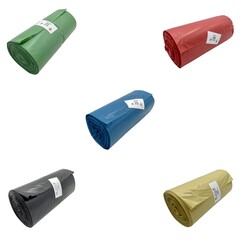 Müllsäcke 120 Liter 70 x 110 cm LDPE gelb rot grün blau schwarz