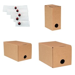 Bag in Box Getränkekarton 1,5 3 5 Liter Beutel Saft Wein Sirup Öl Seife Wasser