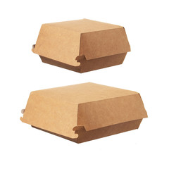 VEPATIM 100 Hamburger-Box groß Green by Nature 145x145x80 mm