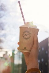 Preview: VEPATIM 25 Thermo Riffelbecher doppelwandig 200ml Ø8cm -10°C bis 100°C