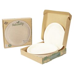 Preview: Holzteller Einwegteller aus Pappelholz rund Ø26cm FSC® nachhaltig 