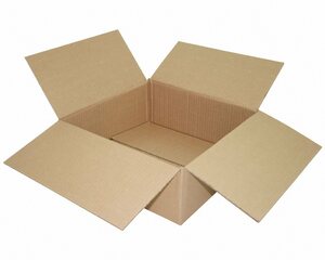 VEPATIM 100 Faltkarton 350x350x130mm 1-wellig braun