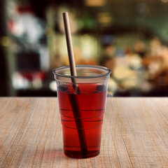 Preview: Papiertrinkhalme JUMBO kraft braun 200 mm Ø 8 mm 