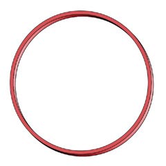 (EUR 7,71/kg-EUR 8,75/kg) Gummiringe Naturkautschuk rot 1 mm Ø 6 cm ab 1 kg