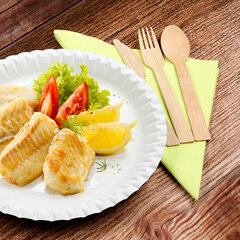 Preview: Bambusgabeln Gabeln aus Bambus 17 cm umweltfreundlich 