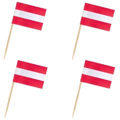 Flaggenpicker Fahnenpicker Deko-Picker Land 'Österreich' 