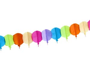 Papier-Girlande BALLONE multicolor 4 m x 20 cm