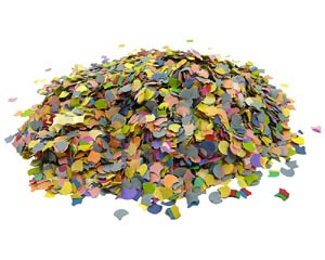 Papierkonfetti bunt gemischt 100gr.