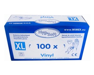 Preview: Vinyl Einweghandschuhe Vinylhandschuhe gepudert Größe XL 