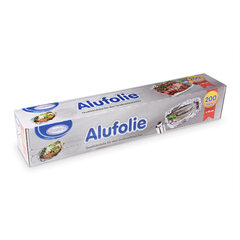 (EUR 0,10/m-EUR 0,11/m) Alufolie Spenderbox Abreissschiene 45cm x 200m 11 µm