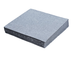 Servietten 33 x 33 cm 1/4 -Falz 3-lagig silber 