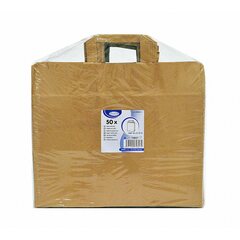 Preview: GASTRO Papiertragetaschen 33 x 32 x 21 cm mit EAN-Code braun 