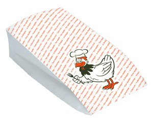 Hähnchenbeutel Warmhaltebeutel MAXI 15+8x30 cm 2-lagig 