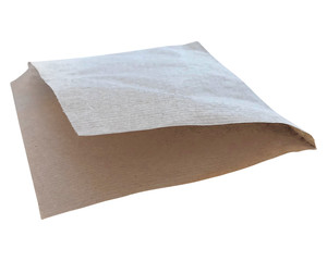 Hamburger Beutel braun 16 x 16 cm oben und 1x seitlich offen 