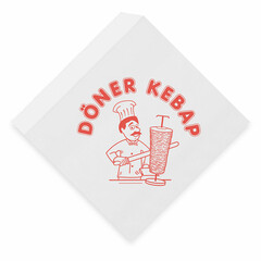 Kebapbeutel 16 x 16 cm oben und 1x seitlich offen 